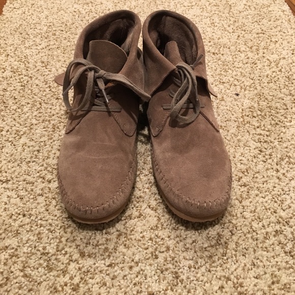 LUCKY BRAND - suede tied ankle bootsđ - Picture 3 of 4